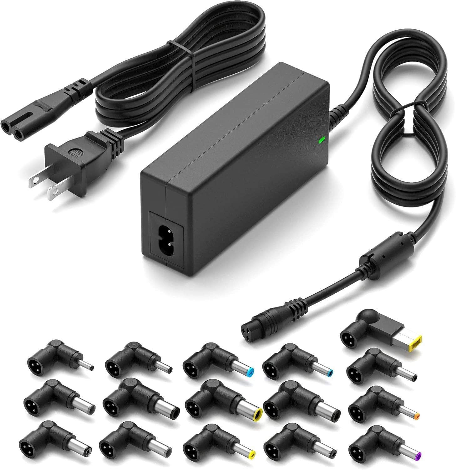 Powseed 65W Universal Laptop Charger 15 Tips PA-30650H-ZXX