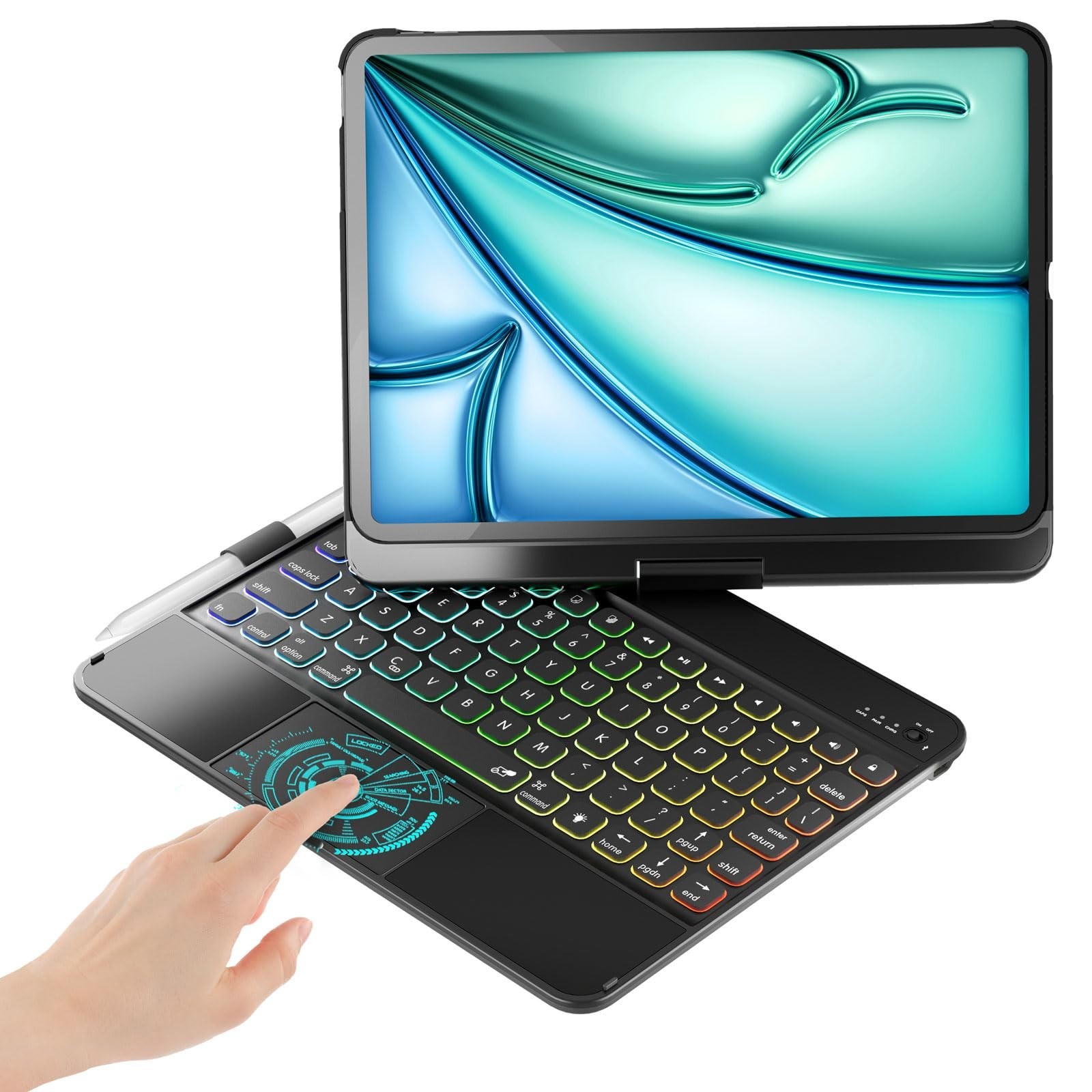 BABG Keyboard Case for iPad Air 11-inch (M2) 2024 & iPad Pro 11 inch (1, 2, 3)