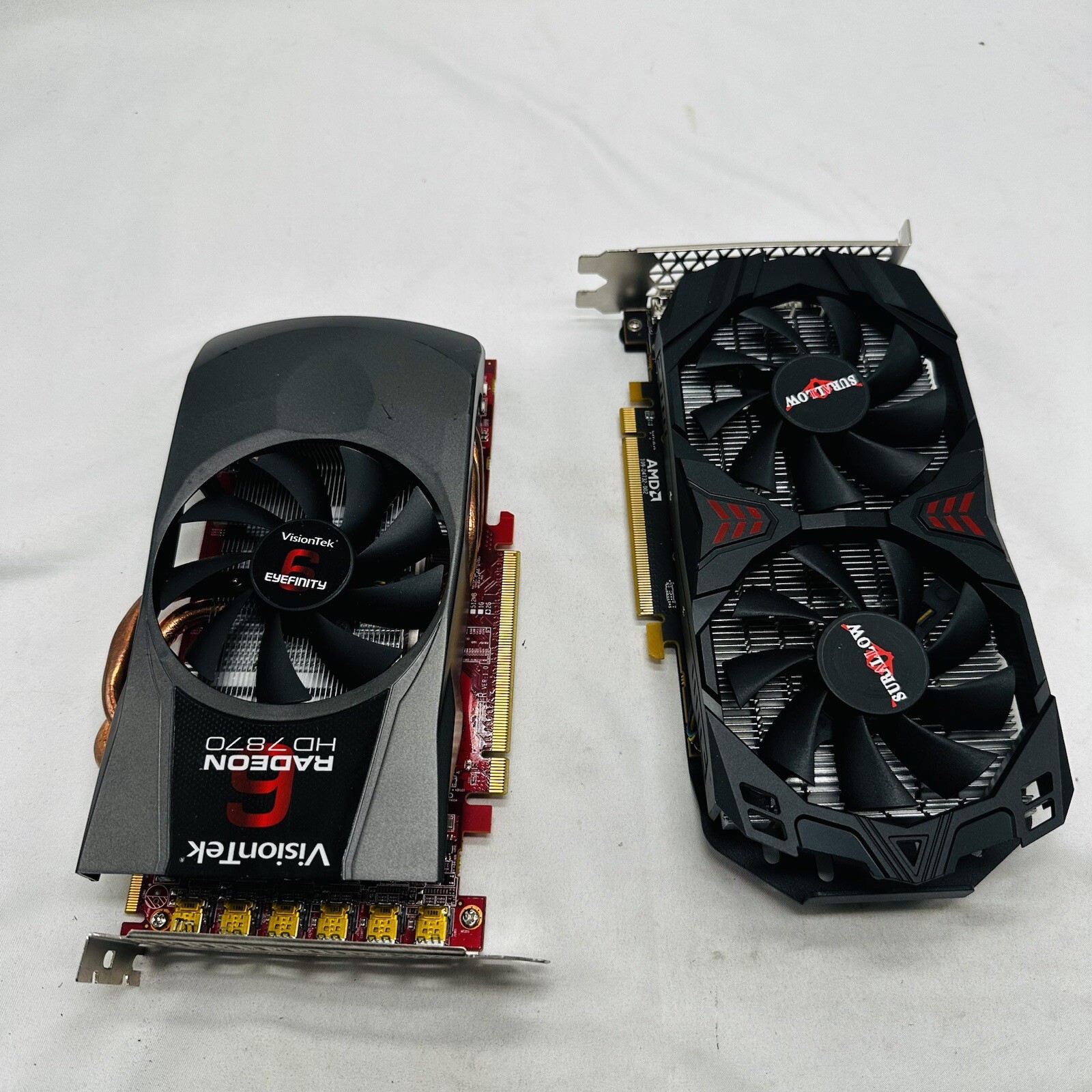 Video Card Visiontek Radeon 7870 2GB GDDR5 6M & SURALLOW RX 580 8G PARS READ***