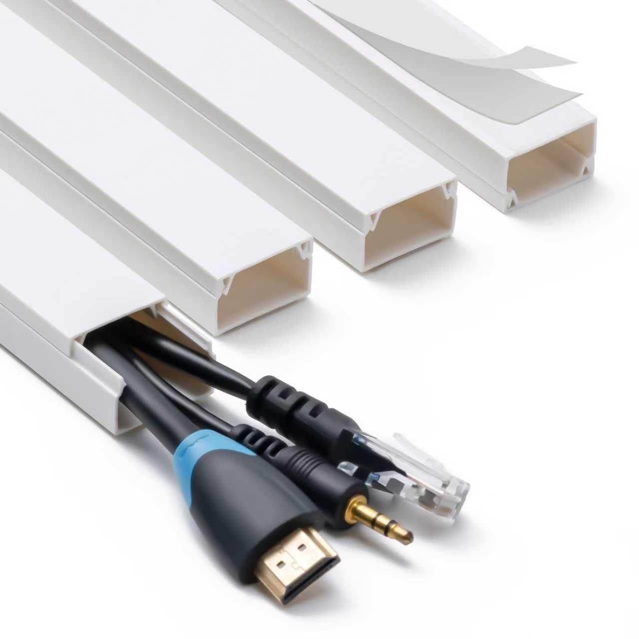 Cord Hider, 58in Cable Hider, Cord Covers for Wires on Wall, Paintable Cable Cov