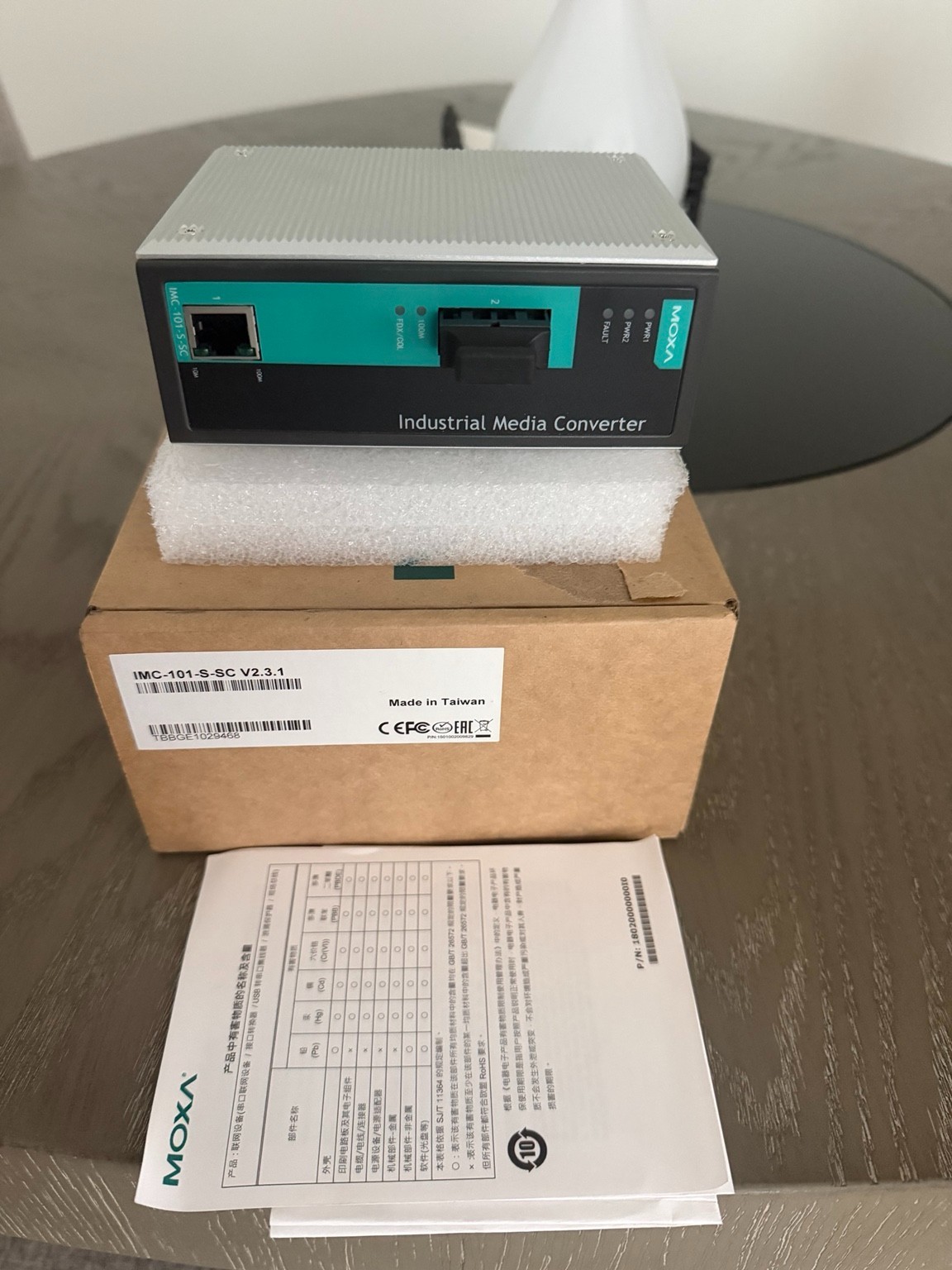 Moxa IMC-101-S-SC V2.3.1 Industrial Ethernet Media Converter SC Fiber NEW