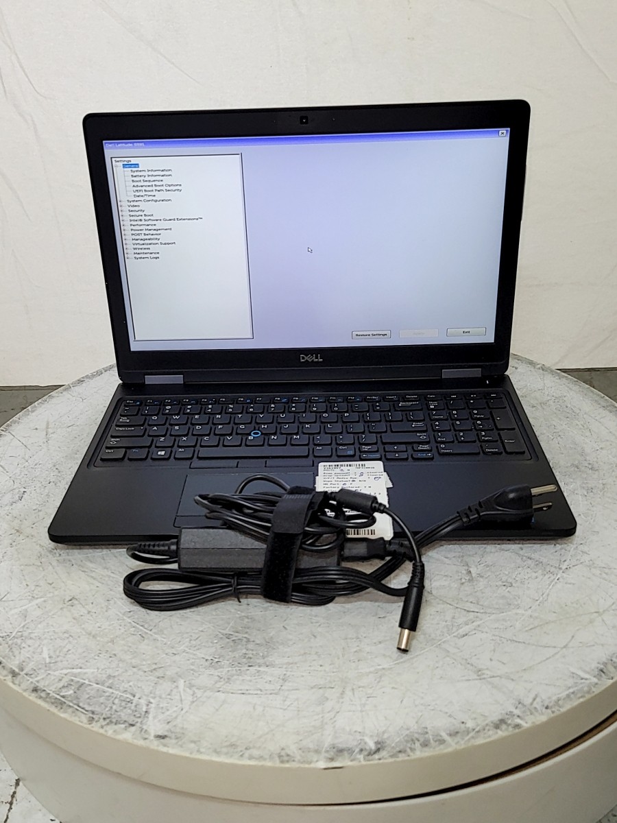 DELL LATITUDE 5591 15.6" Laptop Core I5-8300H 8GB 256GB SEE NOTES