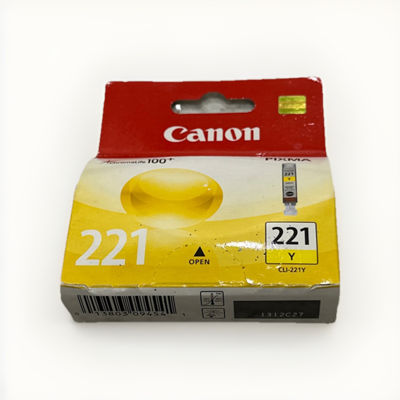 NEW Genuine Sealed Canon CLI-221Y Yellow Ink Cartridge CLI-221 pixma