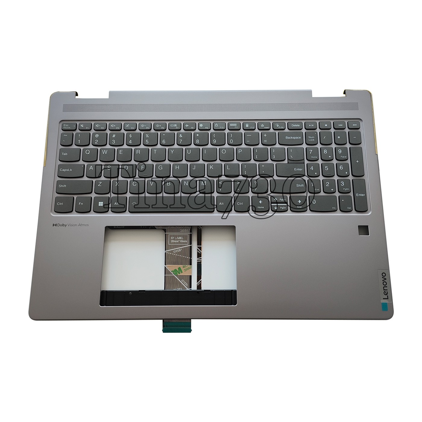 New Palmrest Keyboard For Lenovo Yoga 7 16 ARP8 83BS Arctic Grey HQ207220BR000