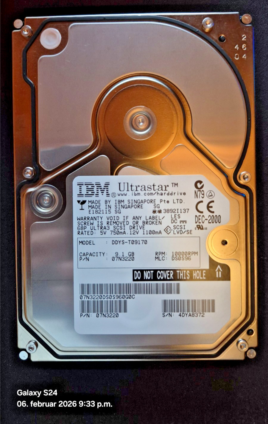 IBM DDYS-T0970 SCSI 9,1GB ULTRASTAR 68pin