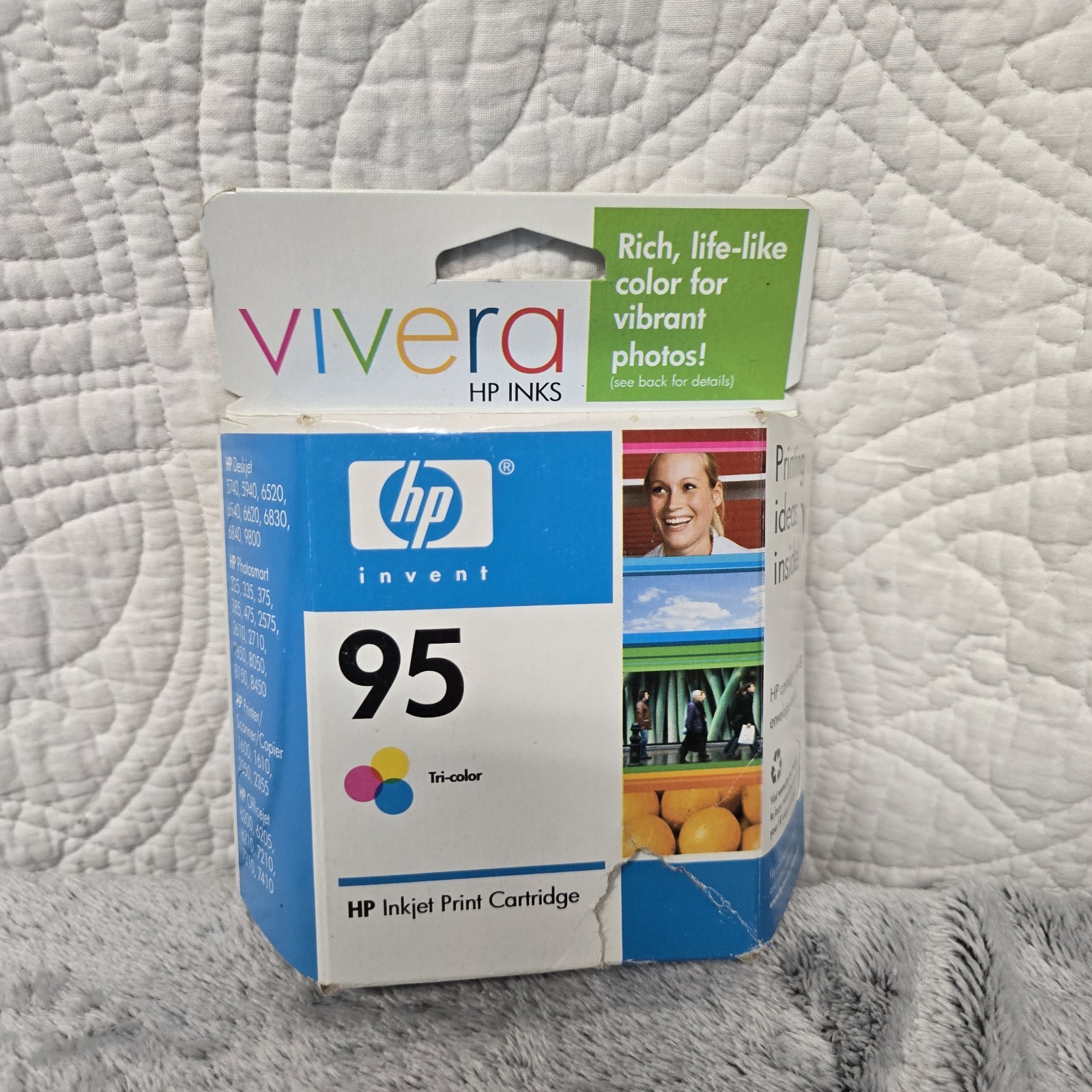 NOS Original HP 95 Vivera Tri-Color Ink #C8766WN Exp. Date Sept 2008 - Sealed