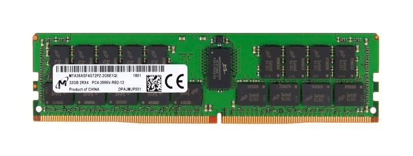 Micron 32GB DDR4-2666 PC4-21300 2Rx4 ECC RDIMM MTA36ASF4G72PZ-2G6