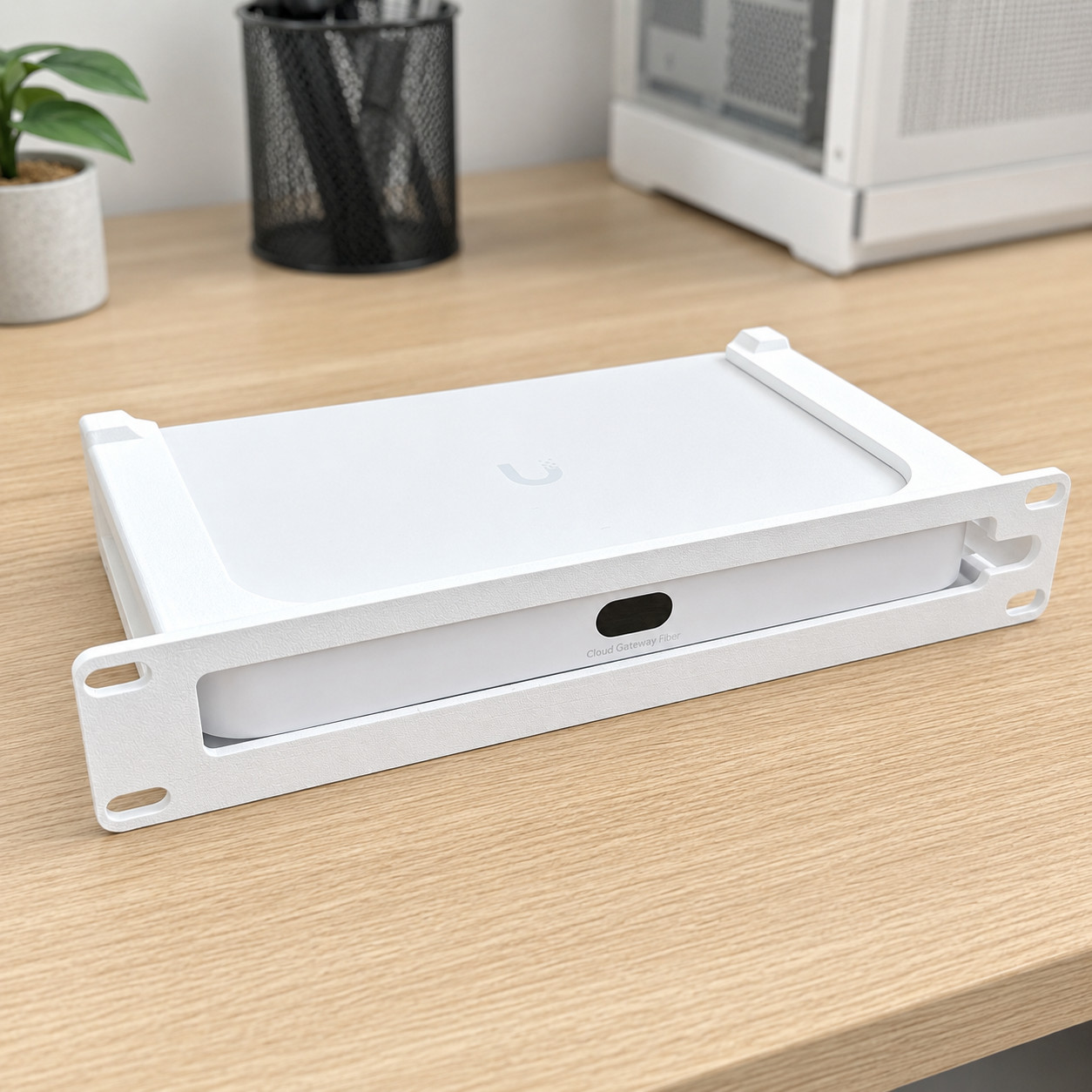 1U 10" Rack Mount for UniFi UCG-Fiber | LCD Forward or Ports Forward options