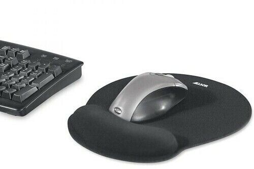 WB   Allsop 30203 Memory Foam Mouse Pad - Ergonomic Wrist Rest (Black)