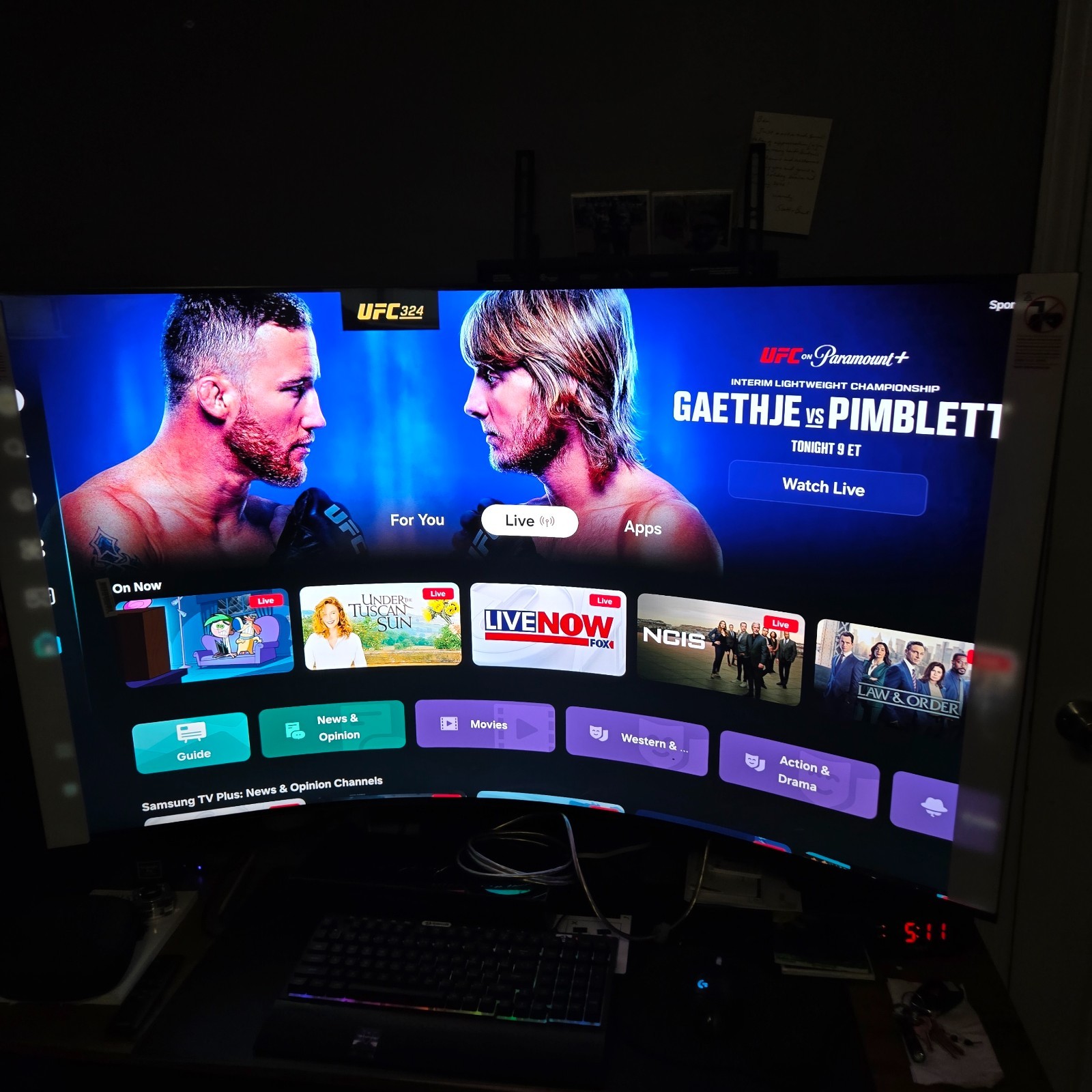 Samsung 55" Odyssey Ark 2nd Gen 4K Gaming Monitor TV 165Hz Quantum Dot Mini LED