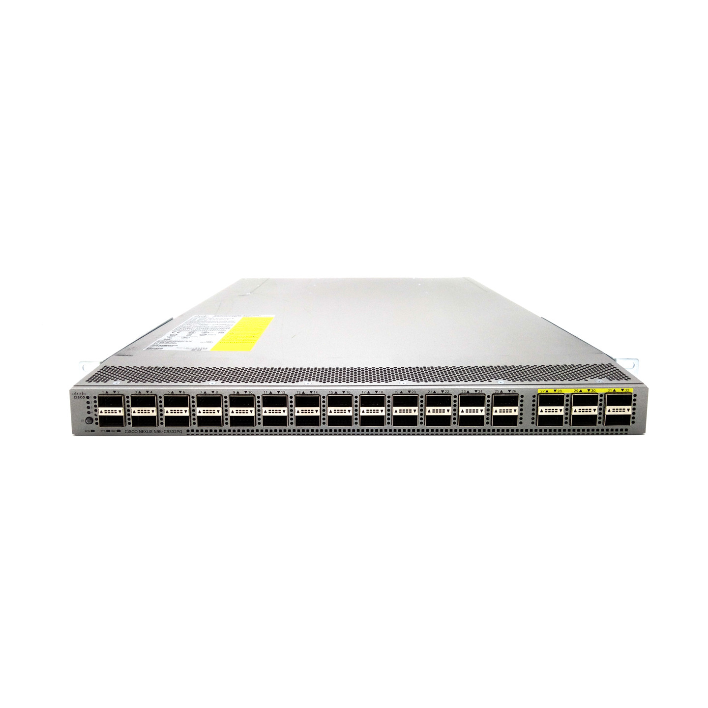 Cisco N9K-C9332PQ Nexus 9300 32 x 40-Gbps QSFP+ Port-side Exhaust