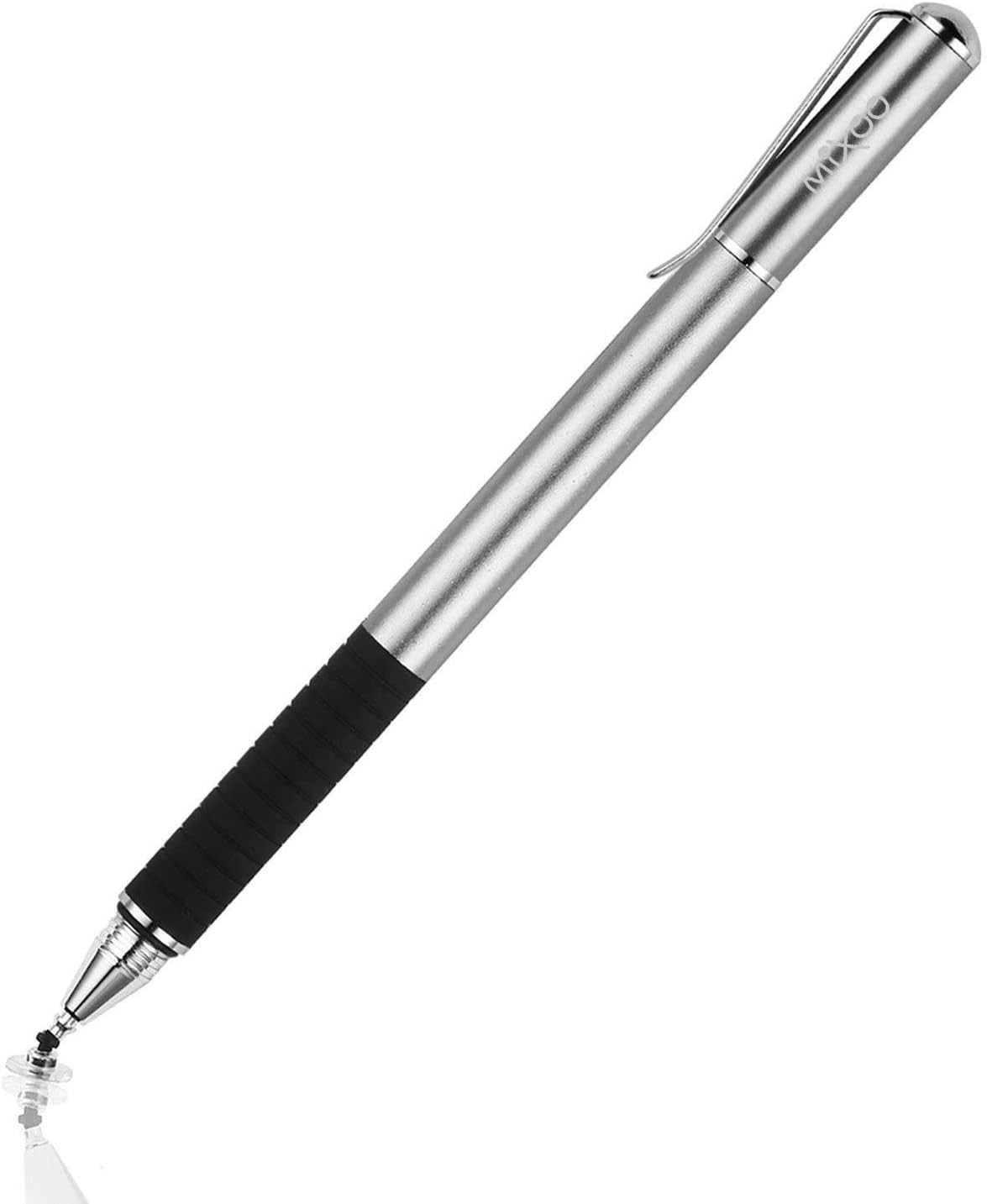 Mixoo Smart Pen,Disc & Fiber Tip 2 in1 Series,Capacitive Stylus Tip,High