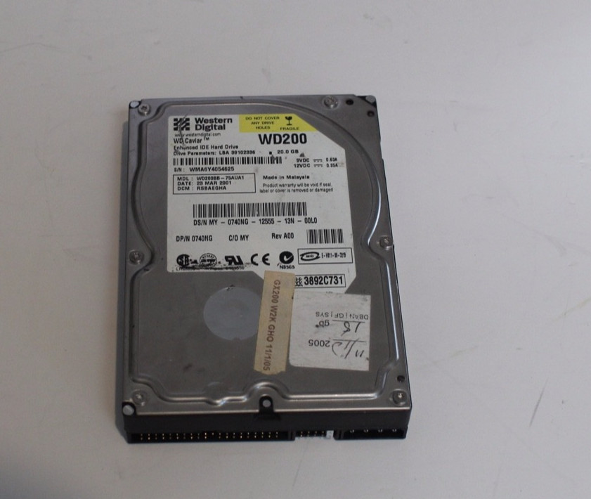 Western Digital WD200BB-75AUA1 20.0 GB