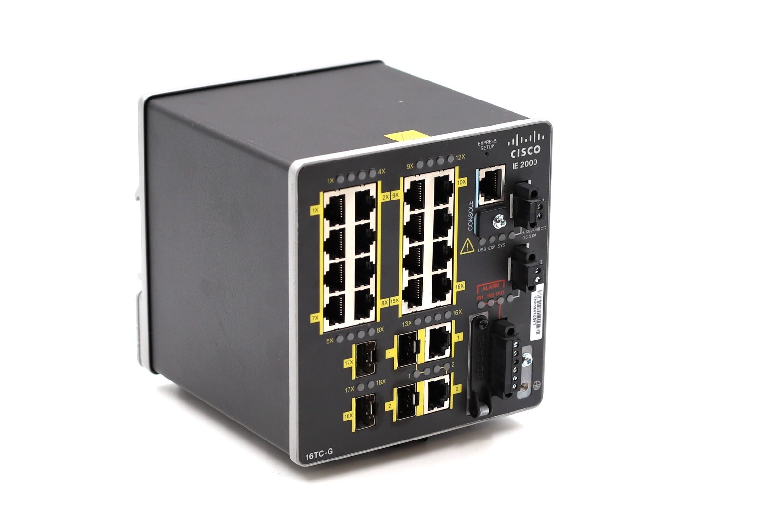Cisco IE 2000 16-Port 10/100 Managed Industrial Switch P/N: IE-2000-16TC-G-L