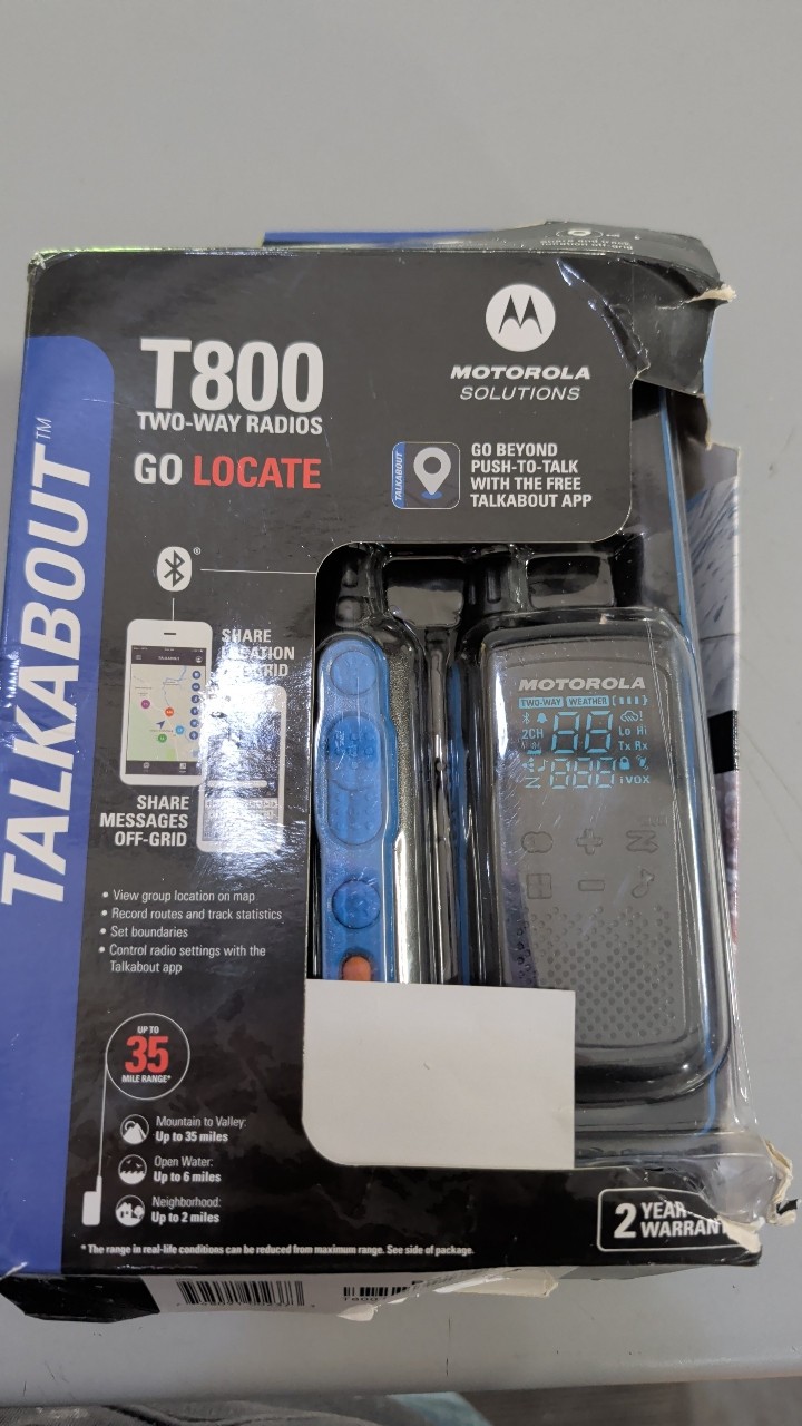 Motorola Talkabout T800 Two-Way Radios Bluetooth 35-Mile Range
