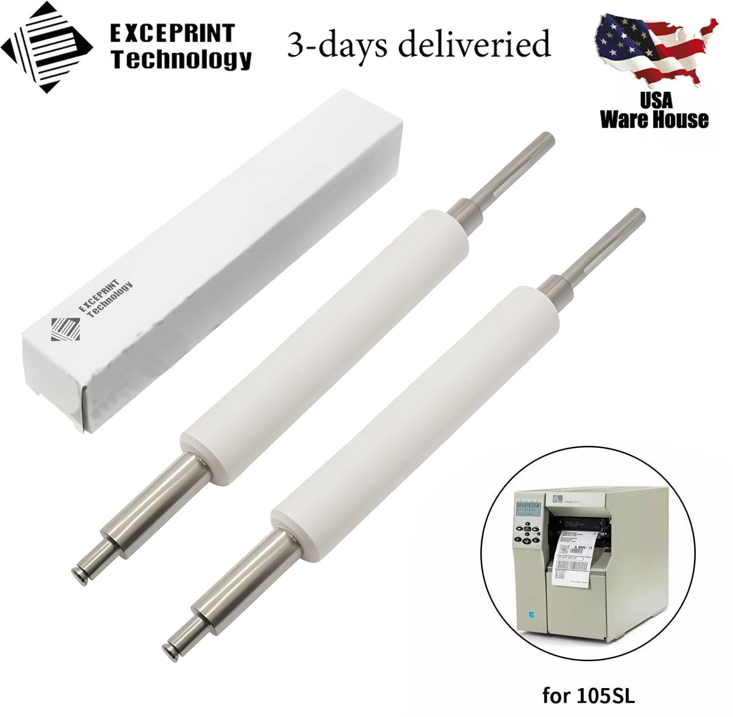 ✅ 2x G32011M Transfer Kit Platen Roller for Zebra 105SL Barcode Label Printer ✅