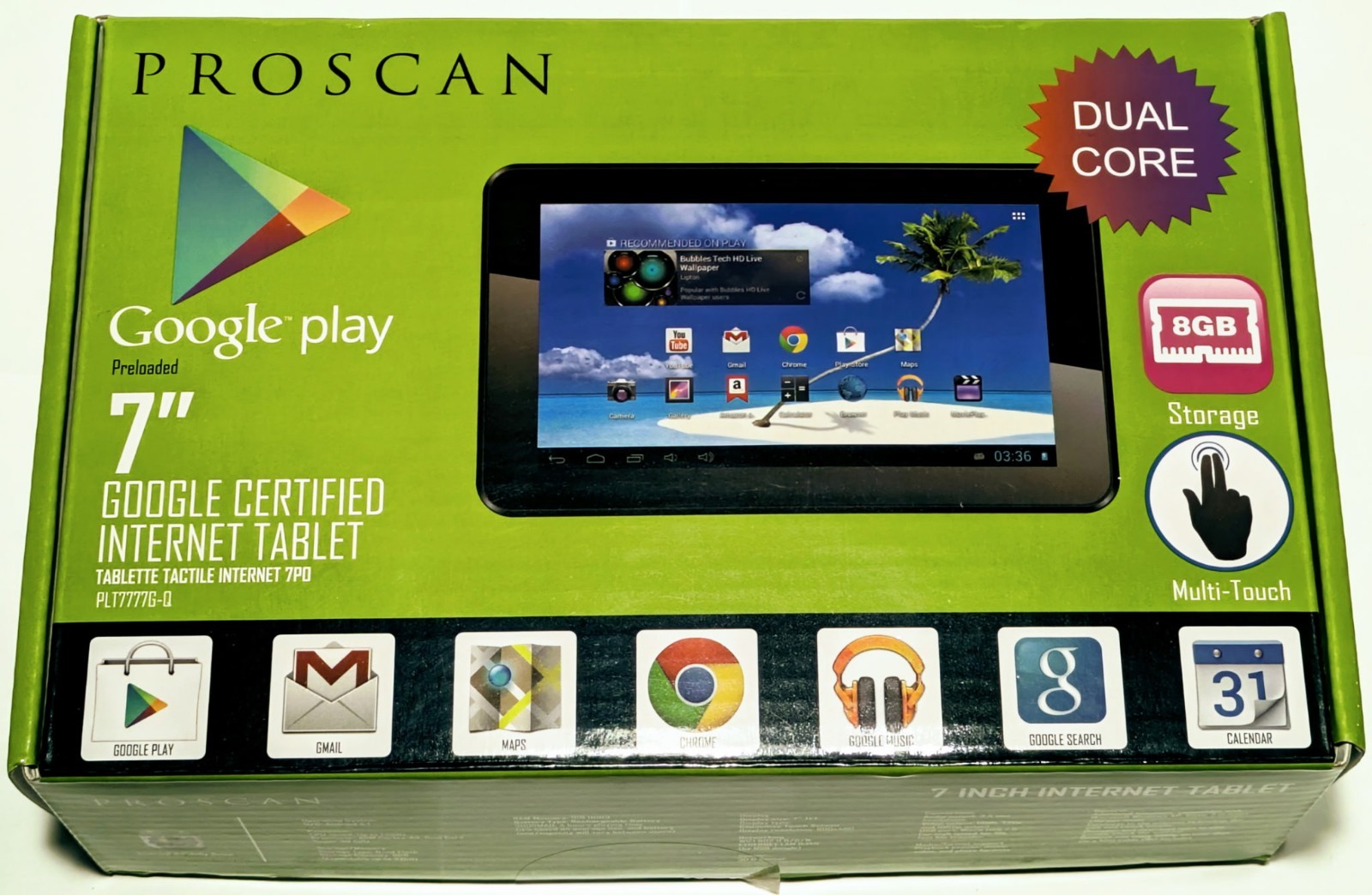 ProScan 7" Internet Tablet PLT7777G-Q