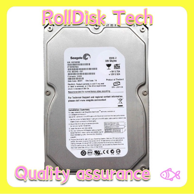 Used Seagate 320GB ST3320620AV 7200RPM IDE PATA 3.5" Desktop HDD Hard Drive