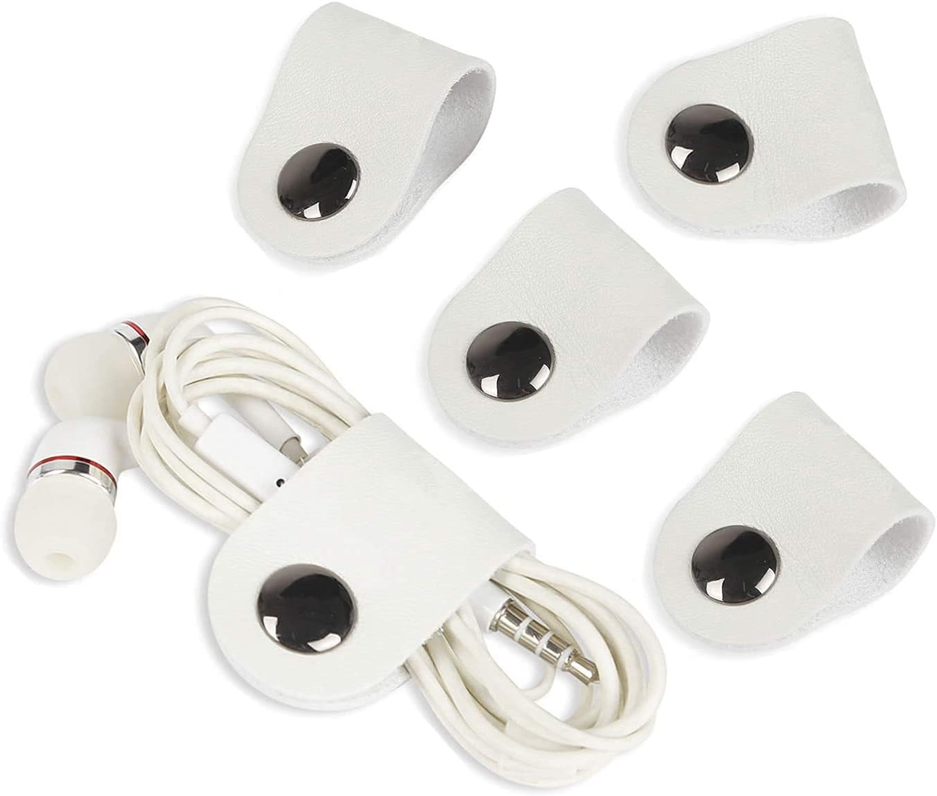Genuine Leather Cord Organizer,Cord Keeper,Cable Organizer USB Holder,Cable Mana