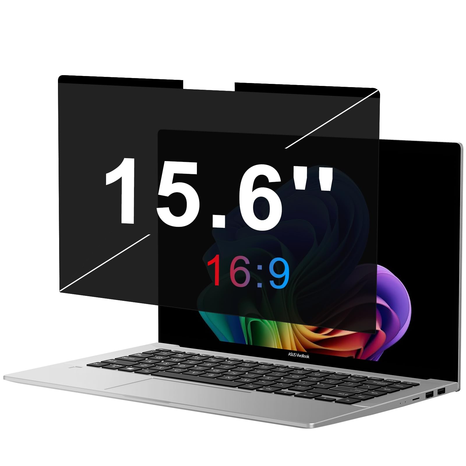 Omoton 15.6 Inch Magnetic Laptop Privacy Screen Filter