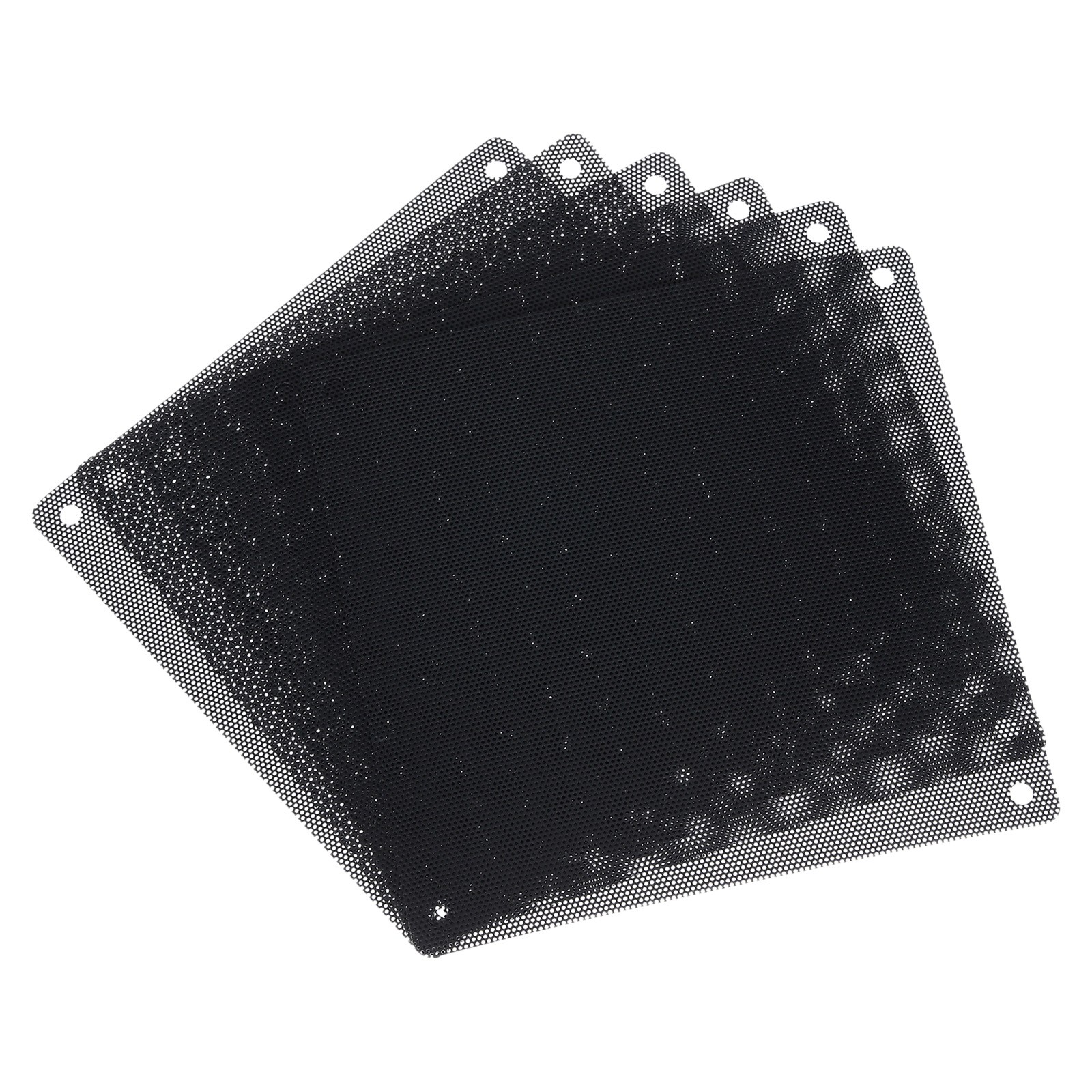 6PCS PC Dust Filter 140x140mm Magnetic Computer Cooler Dustproof Mesh Black