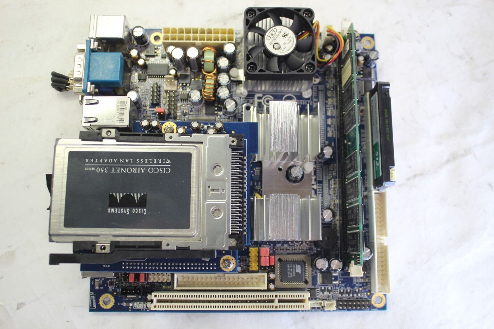 VIA EPIA Mini-ITX Motherboard EPIA-MII(MII1000G LDVS)+RAM,memory, wireless card