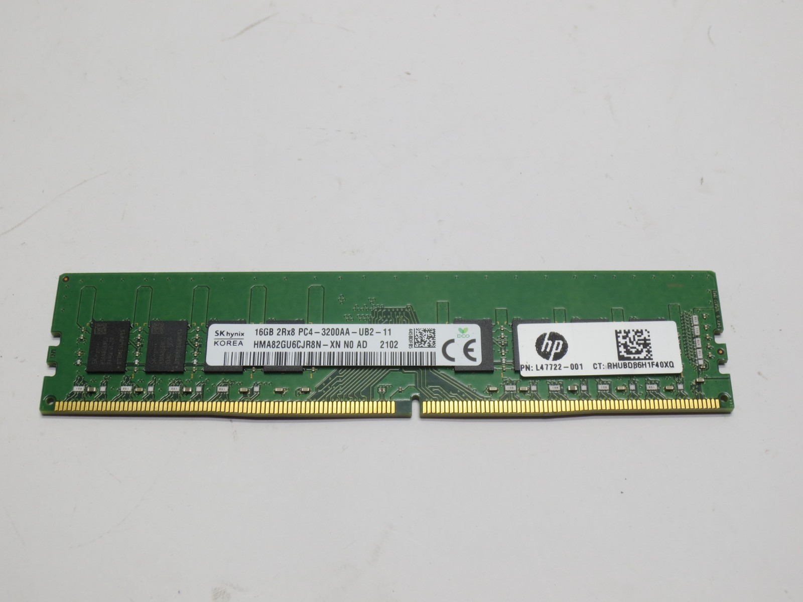 SK Hynix 16GB 2Rx8 PC4-3200AA DDR4 PC UDIMM Memory RAM, HMA82GU6CJR8N-XN