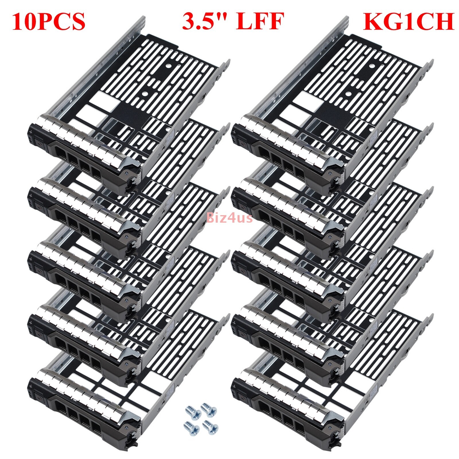 10x 3.5" 0KG1CH LFF Hard Drive Tray Caddy for Dell PowerEdge R730 R430 R530 T430