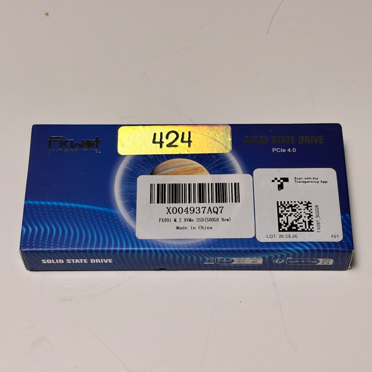 Fikwot FX991 500GB M.2 2280 NVMe PCIe 4.0 SSD New in Box