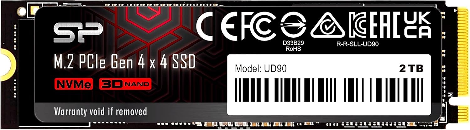 Silicon Power 2TB UD90 NVMe Gen4 PCIe M.2 SSD
