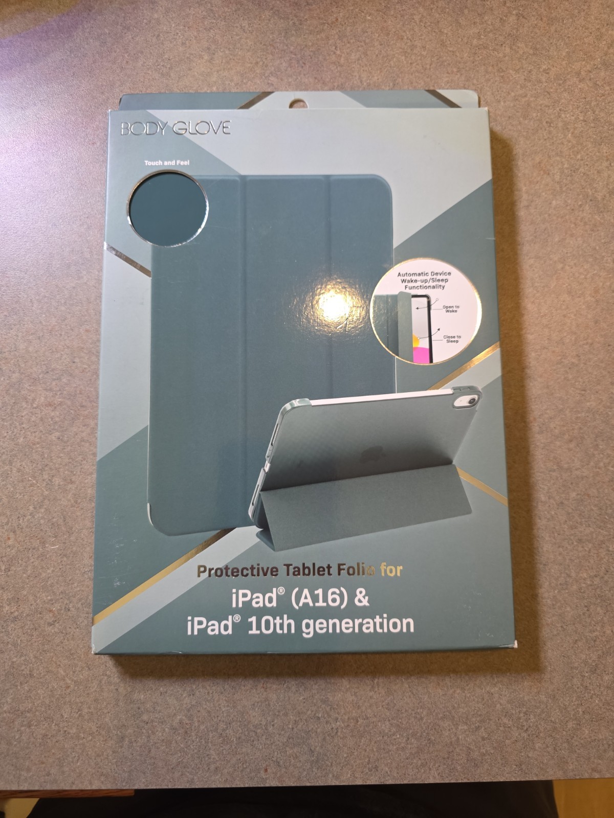 Body Glove Protective Tablet Folio for iPad (A16) & 10th Gen, Teal, Hard Shell