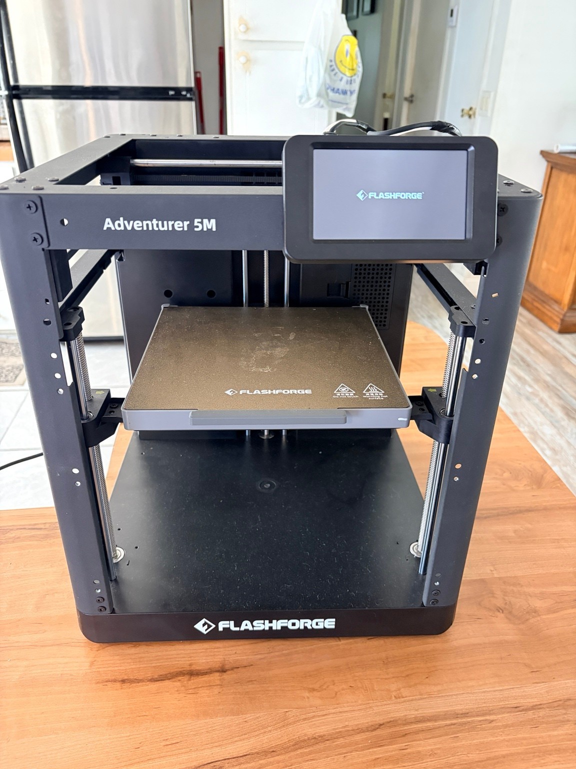 FlashForge Adventurer 5M 3D Printer CoreXY 600mm/s Auto Leveling Powers On