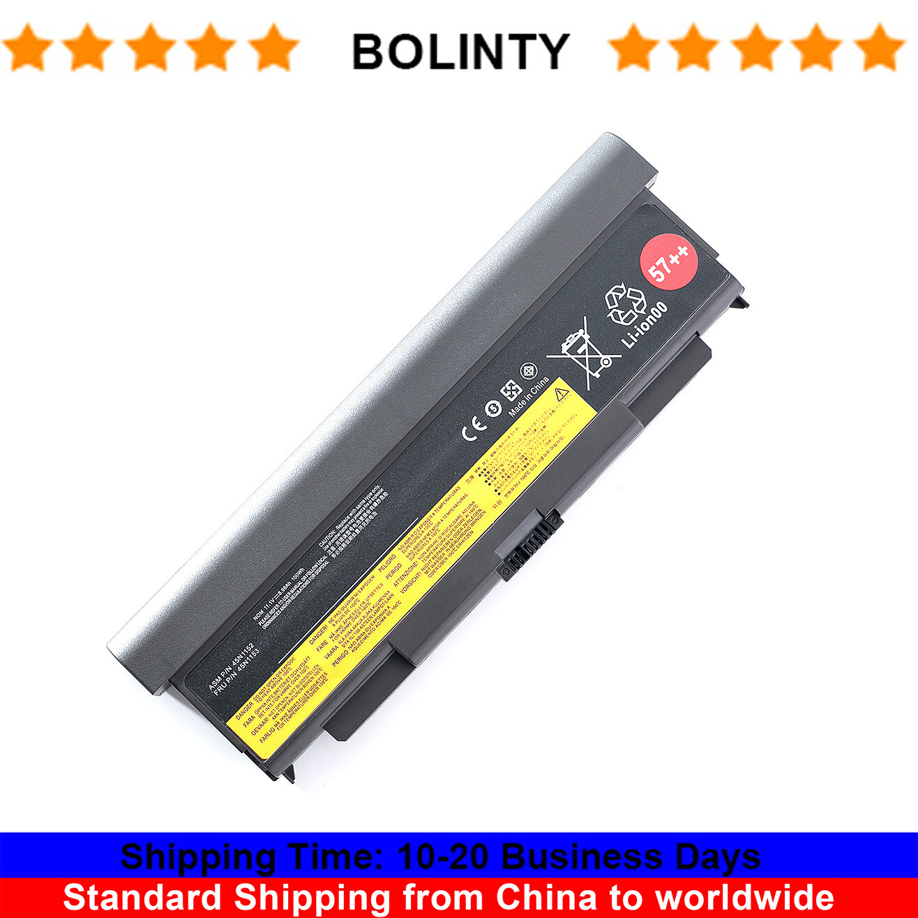 100Wh 9Cell 57++ Battery For Lenovo ThinkPad T440P T540P W540 W541 L440 L540