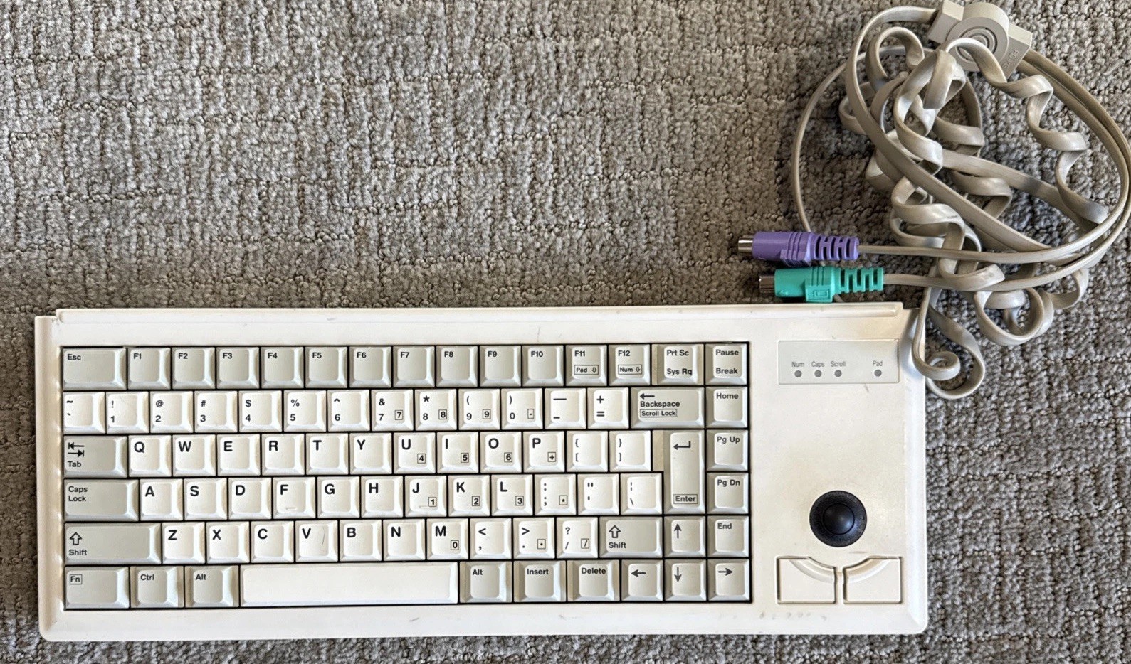 Cherry Keyboard ML4400 G84-4400PPBUS /02 Trackball Czech Republic Excellent