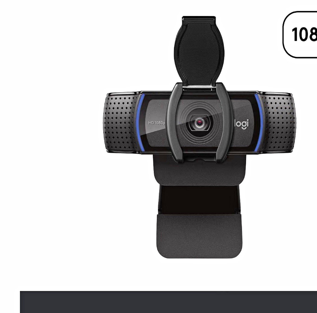 Logitech C920s HD Pro Webcam 1080p 30fps USB Privacy Shutter Stereo Mic