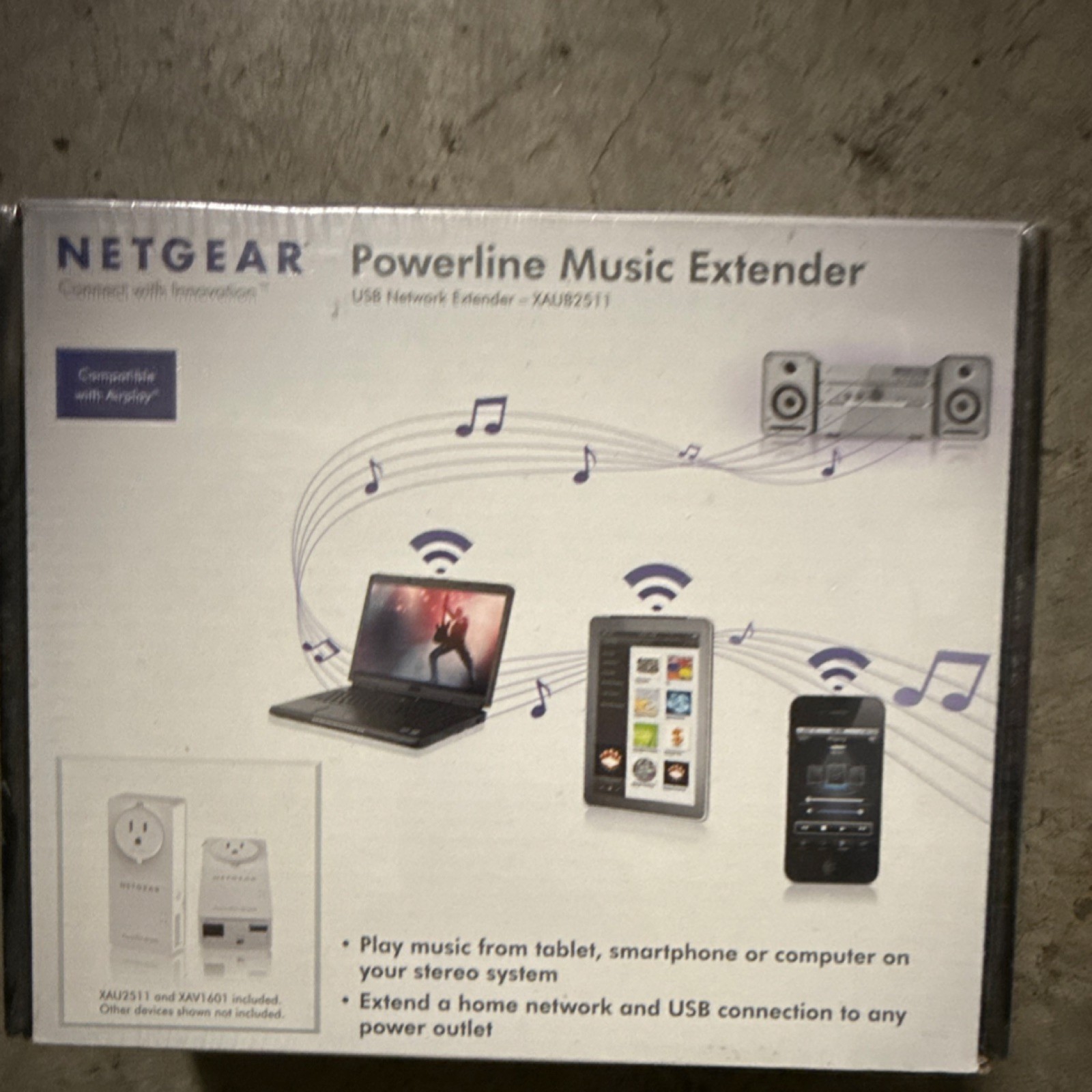 NETGEAR Powerline Music Extender XAUB2511 USB | Brand New