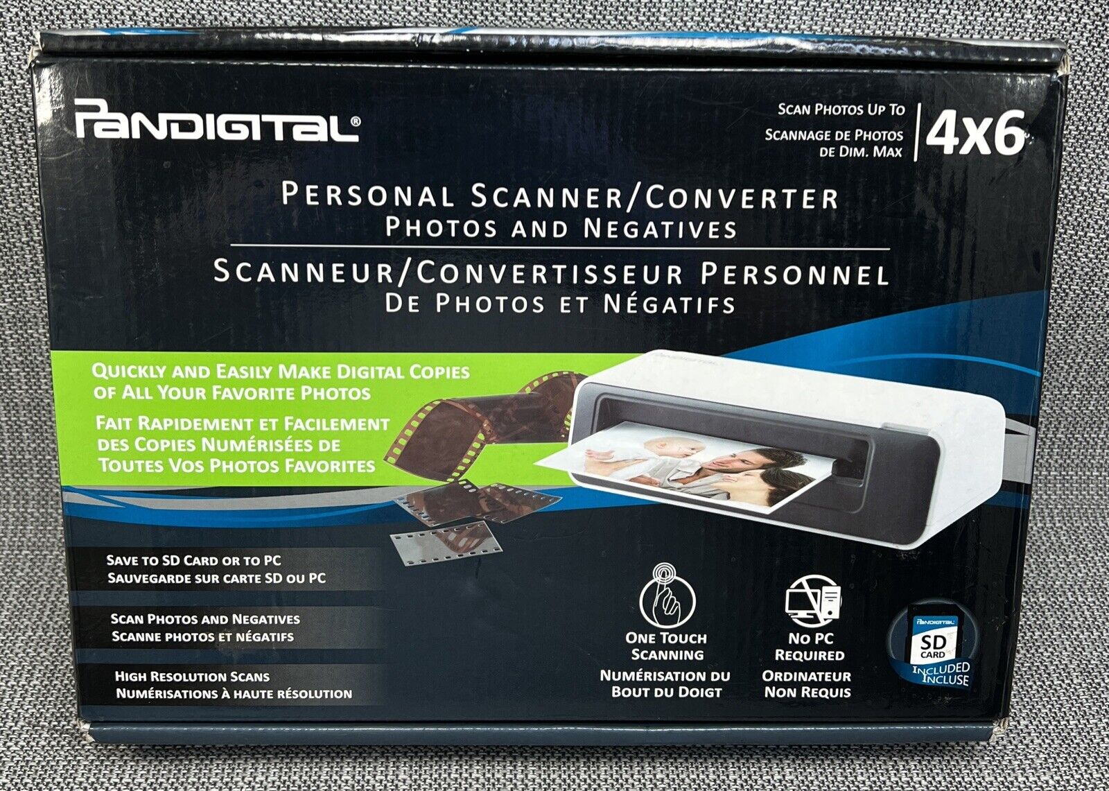 Photo Slide & Negative Converter Scanner NO PC Required Pandigital PANSCN05