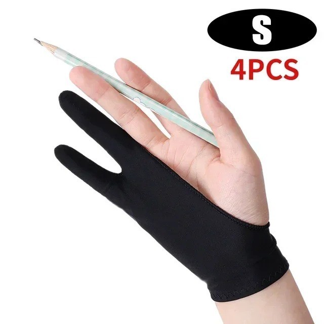 Drawing Glove Palm Rejection Two Finger Gloves for Apple IPad Capacitive Tablet