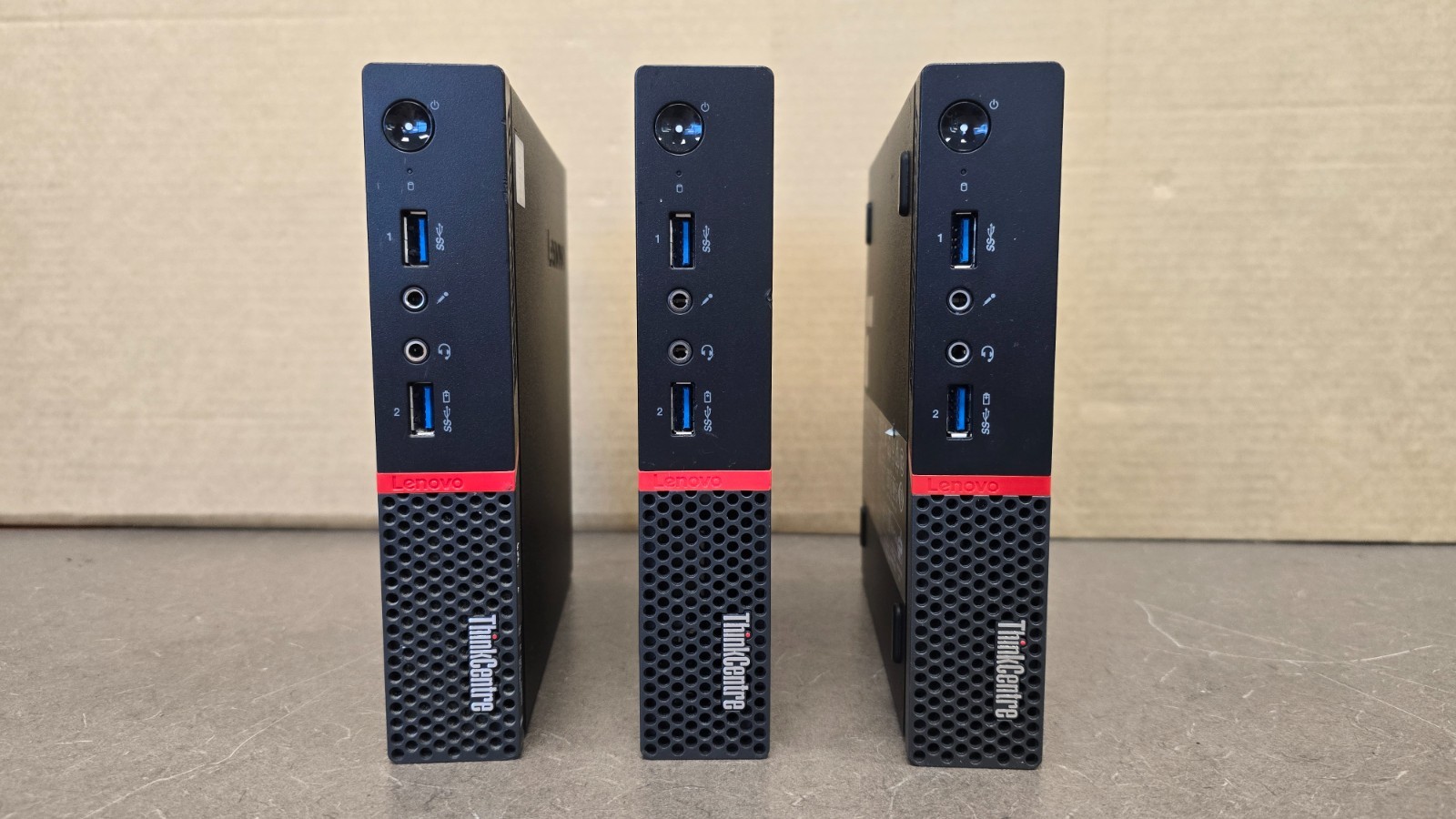 (Lot of 3) Lenovo ThinkCentre M900, i5-6500T, *GB RAM, NO SSD/AC #21