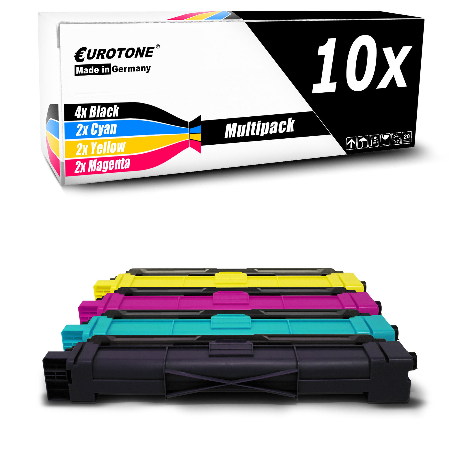 10x Eurotone Cartridge Compatible F Brother HL-3170-CDW HL-3140-CW MFC-9340-CDW