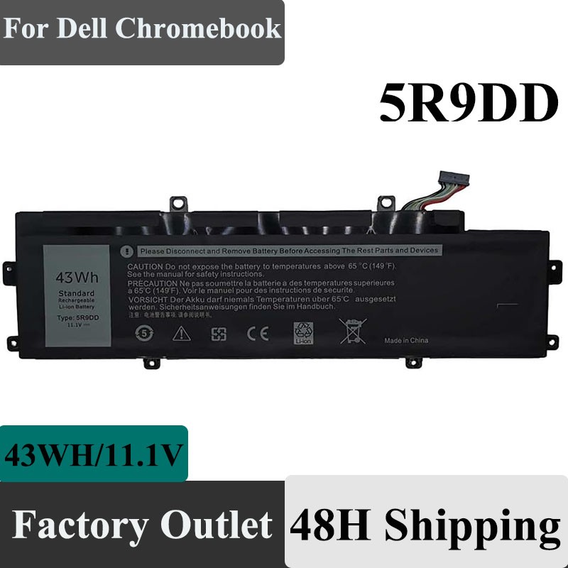 11.1V 43Wh 5R9DD Battery Compatibe with Dell Chromebook 11 (3120) P22T Series