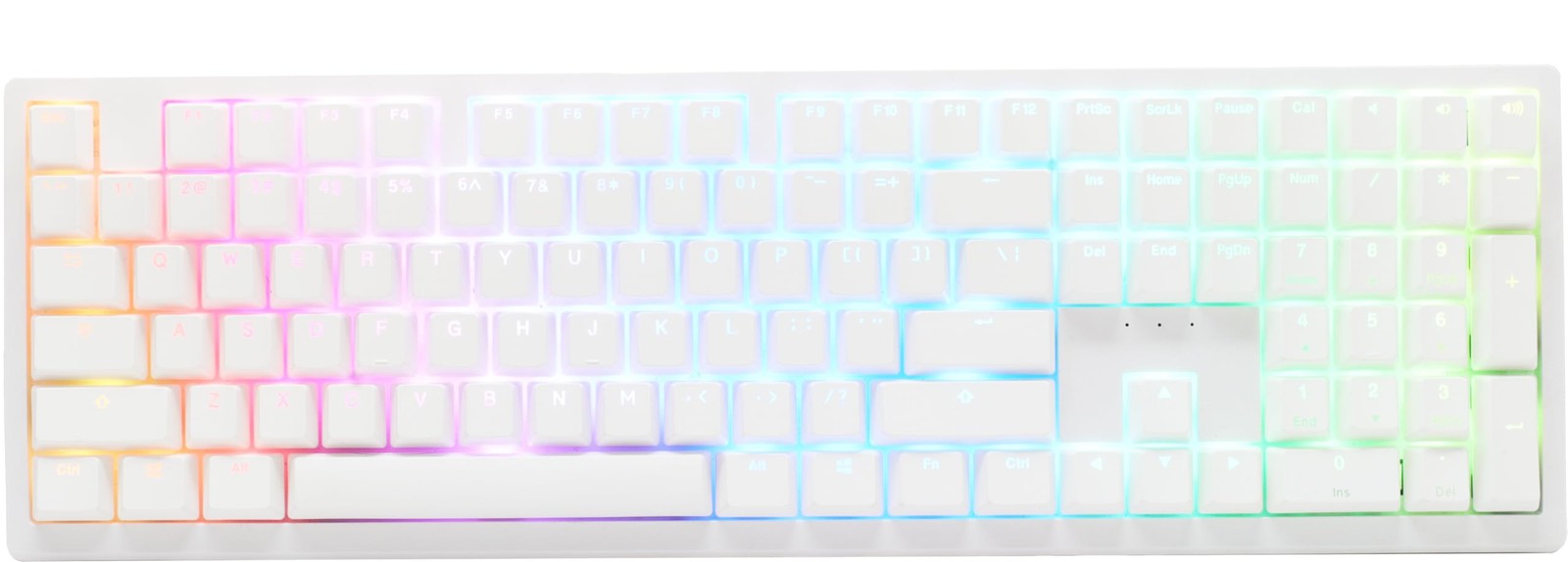 Ducky Zero 6108 Mechanical Keyboard White Cherry MX2A Red