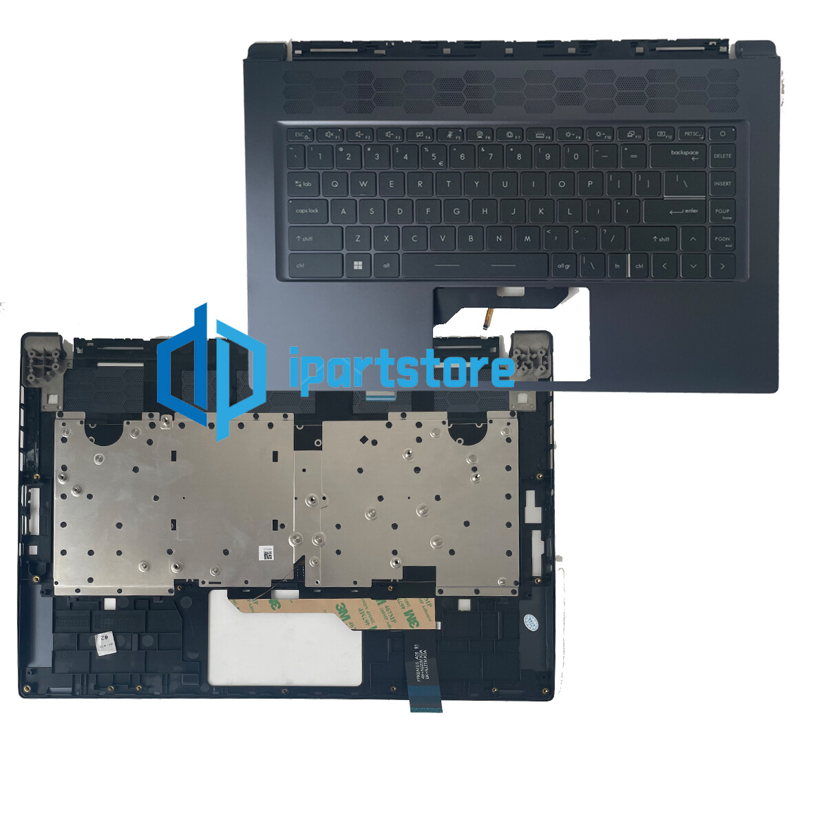 Palmrest Backlit Keyboard for MSI Stealth 15M Upper Cover MS-1562 Blue