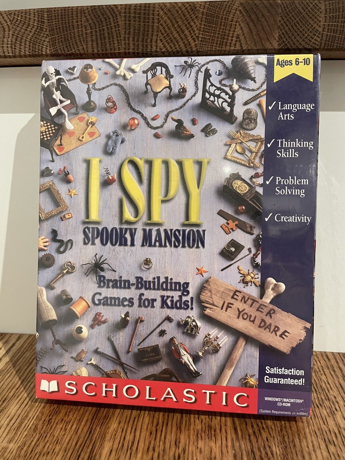 NEW I SPY SPOOKY MANSION SCHOLASTIC Vintage CD-ROM Windows / MacIntosh CD ROM