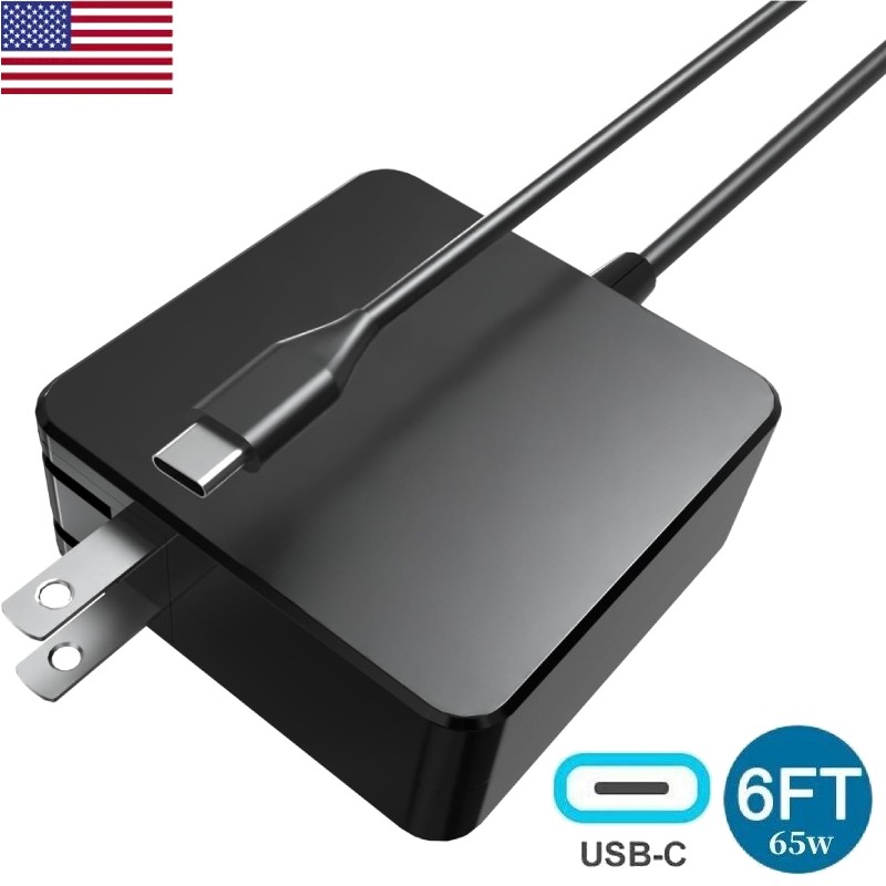 65W/60W/45W USB C PD 3.0 Type-C GaN Wall Charger Power Adapter Travel Office