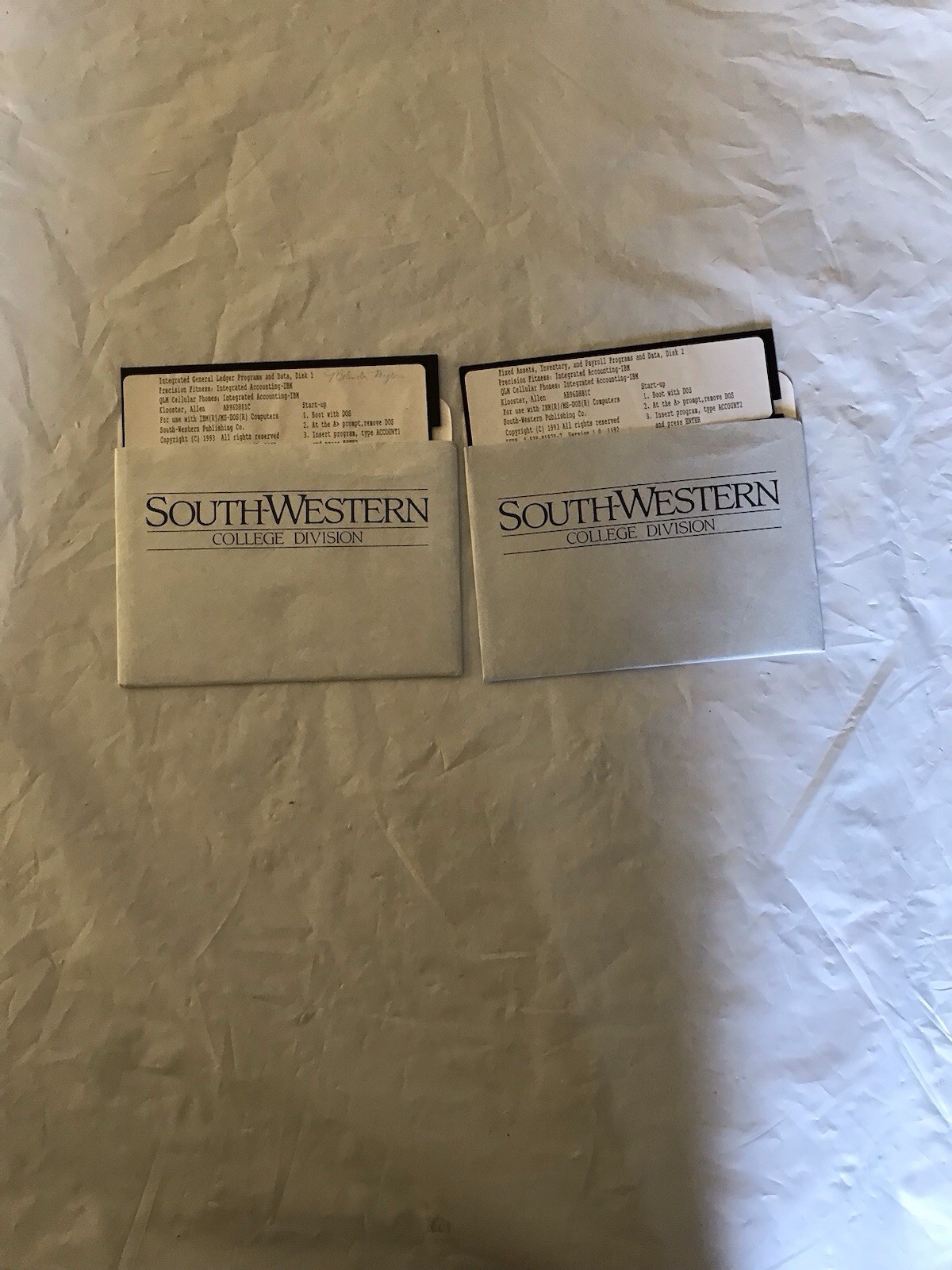 Southwestern College Floppy Diskettes Vintage