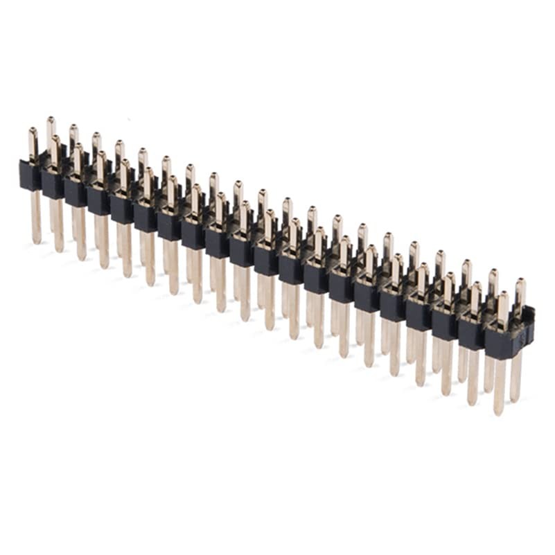 Break–Away 0.1" 2x20 Pin Dual GPIO Male Header 10 Pack for Raspberry Pi Zero W