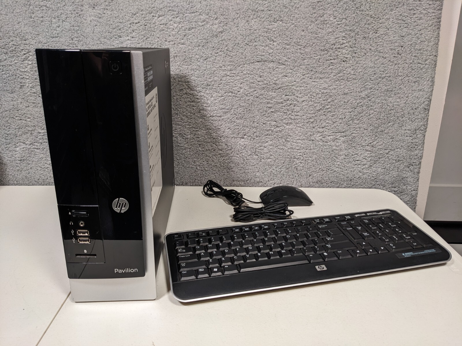 HP Pavillion Slimline 400-314 Windows 10 500GB HDD 4GB RAM AMD E1-2500 PC