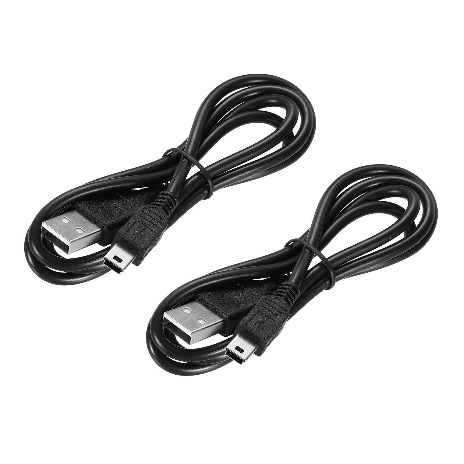 2 Pcs Mini USB Cable, 2.6ft USB Mini Cable USB to Mini USB Cable, Black
