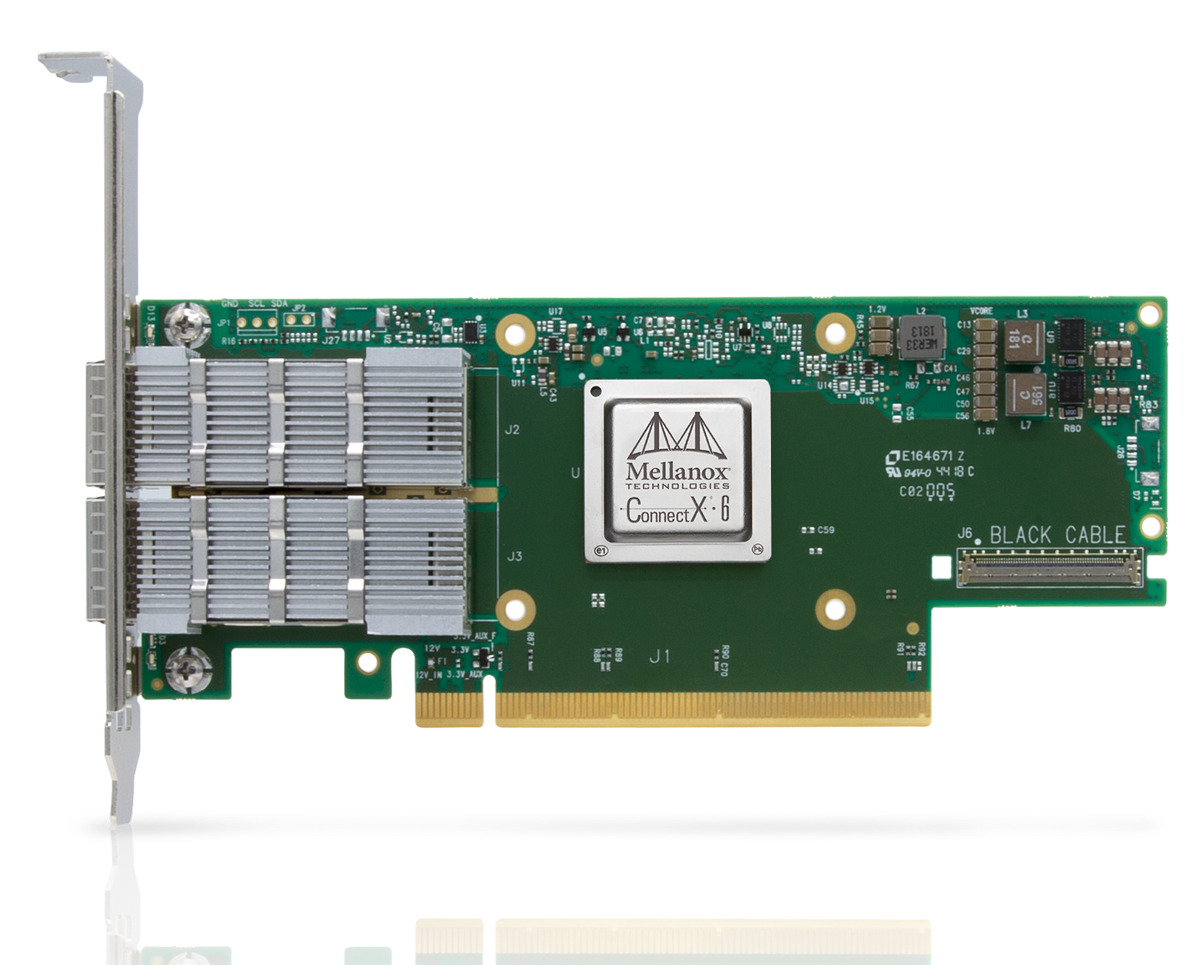 Mellanox-Nvidia ConnectX-6 VPI Dual Port HDR 200Gb/s VPI MCX654106A-HCAT